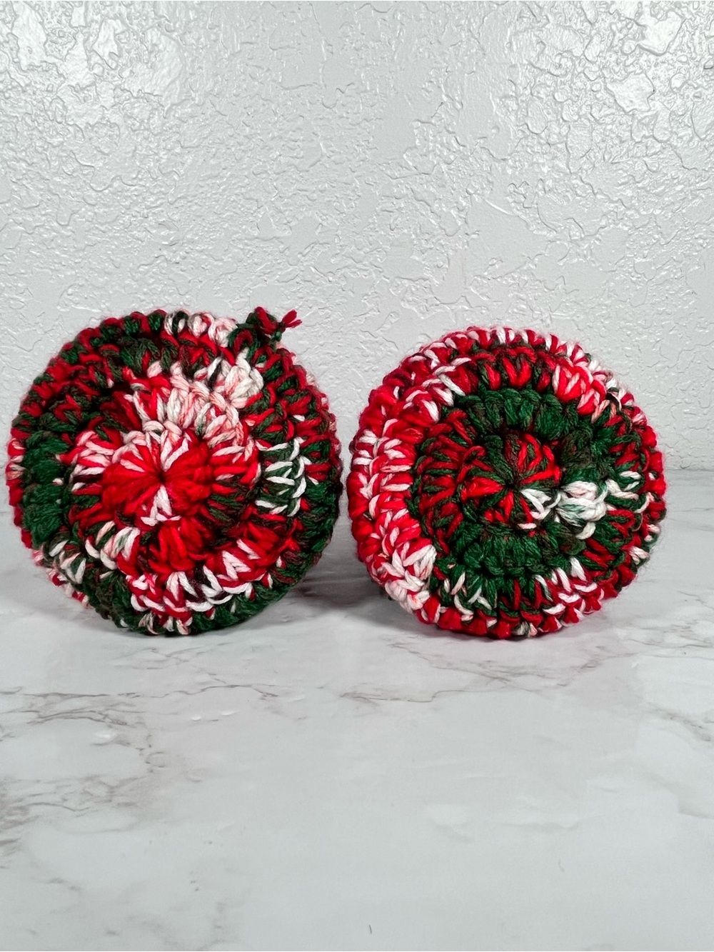 Set Of 2 Christmas Crochet Gift Bags - Picture 5 of 10